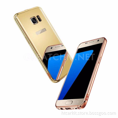 New coming original KXX mirror back metal bumper frame cell phone case for samsung galaxy s7